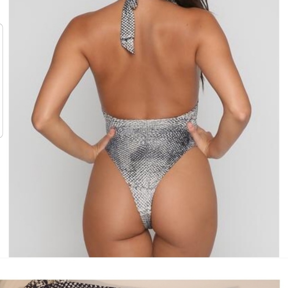 blue life halter one piece